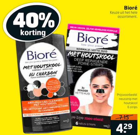 Biore   gezichtsreiniging, gezichtsmasker folder aanbieding bij  Trekpleister - details