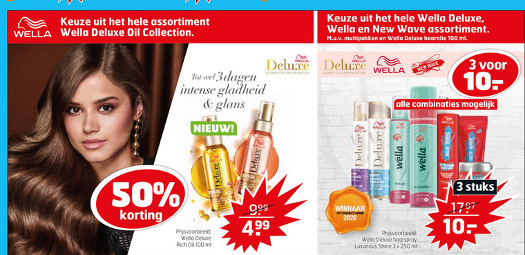 New Wave   haargel, hairspray folder aanbieding bij  Trekpleister - details