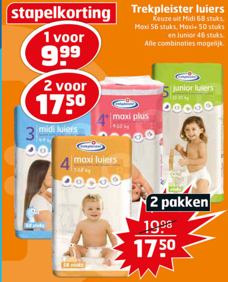 Trekpleister Huismerk   luiers folder aanbieding bij  Trekpleister - details