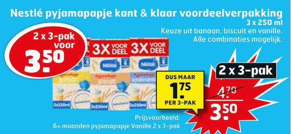 Nestle   babyvoeding folder aanbieding bij  Trekpleister - details