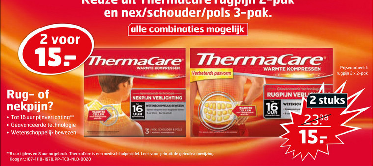 ThermaCare   warmtecompres folder aanbieding bij  Trekpleister - details