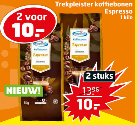 Trekpleister Huismerk   koffiebonen folder aanbieding bij  Trekpleister - details