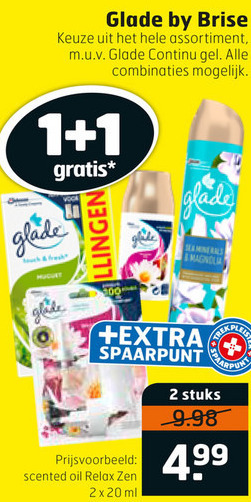 Glade   luchtverfrisser folder aanbieding bij  Trekpleister - details