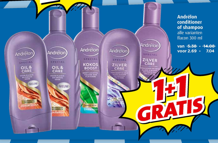 Andrelon   shampoo, conditioner folder aanbieding bij  Boni - details