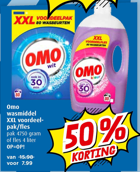 Omo   wasmiddel folder aanbieding bij  Boni - details