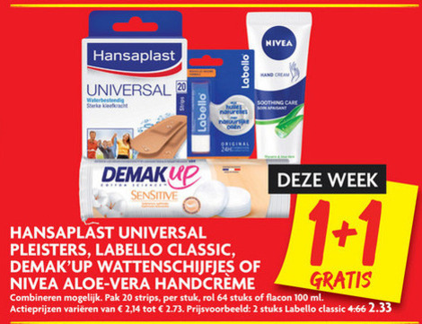 Nivea   handcreme, lippenbalsem folder aanbieding bij  Dekamarkt - details