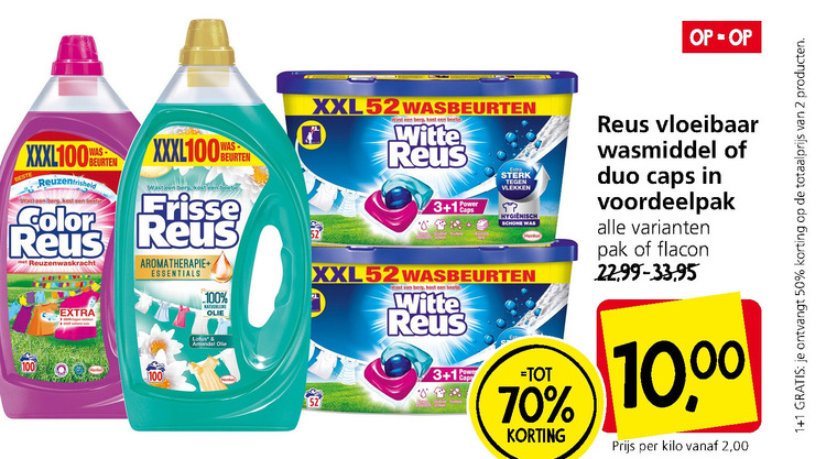 Color Reus   wasmiddel folder aanbieding bij  Jan Linders - details