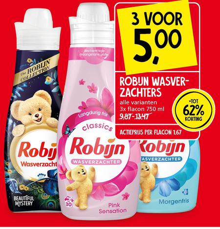 Robijn   wasverzachter folder aanbieding bij  Jan Linders - details