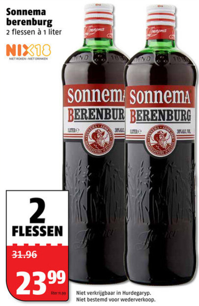 Sonnema   berenburg folder aanbieding bij  Poiesz - details