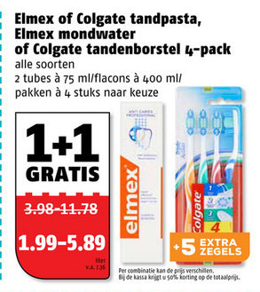 Colgate   tandenborstel, tandpasta folder aanbieding bij  Poiesz - details