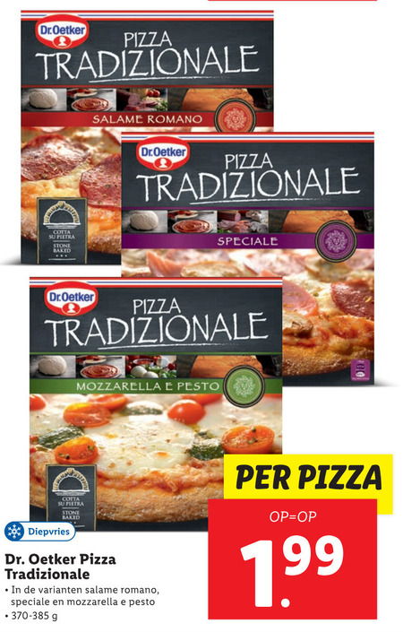 Dr Oetker   diepvriespizza folder aanbieding bij  Lidl - details