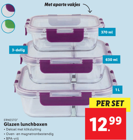 Ernesto   lunchbox folder aanbieding bij  Lidl - details