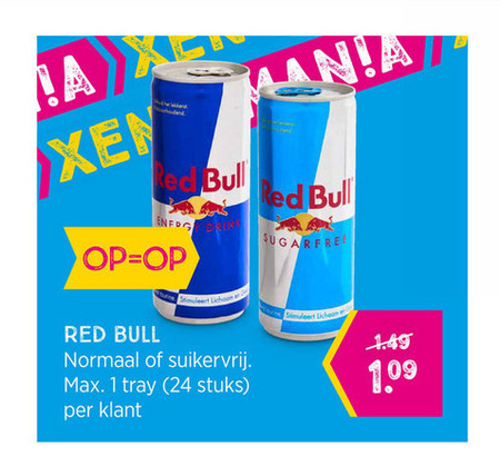 Red Bull   energiedrank folder aanbieding bij  Xenos - details