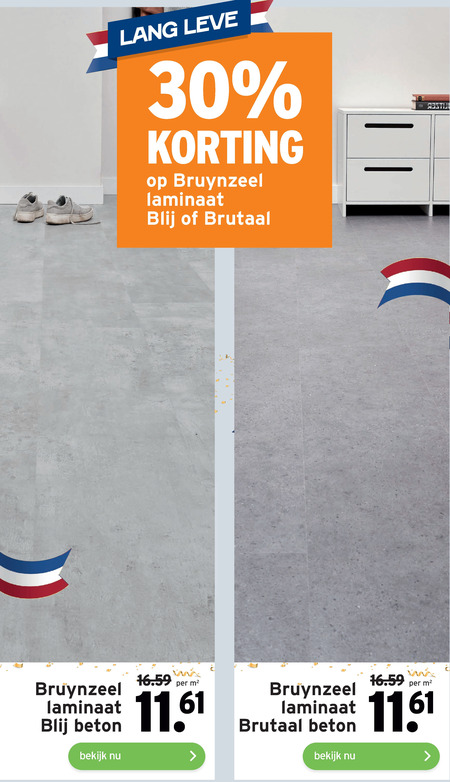 Bruynzeel   laminaat folder aanbieding bij  Gamma - details