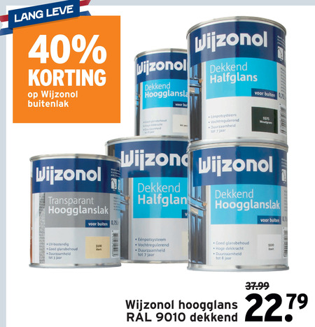 Wijzonol   buitenlak folder aanbieding bij  Gamma - details