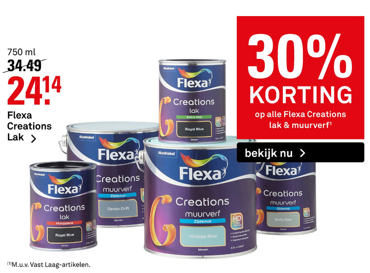 Flexa   lak, muurverf folder aanbieding bij  Karwei - details