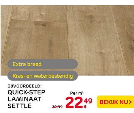 Quick-Step   laminaat folder aanbieding bij  Praxis - details