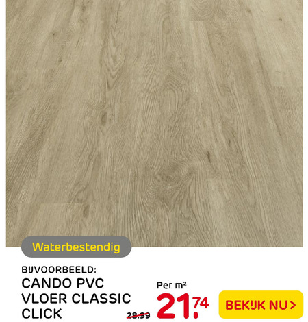 Cando   kunststof vloer folder aanbieding bij  Praxis - details