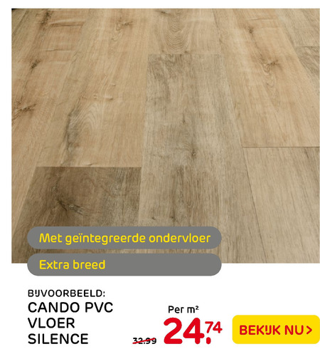 Cando   kunststof vloer folder aanbieding bij  Praxis - details