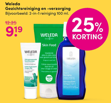 Weleda   dagcreme, gezichtsverzorging folder aanbieding bij  DA - details