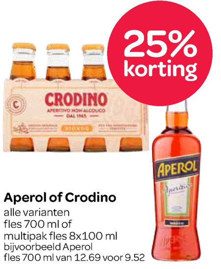 Crodino   aperitief folder aanbieding bij  Spar - details