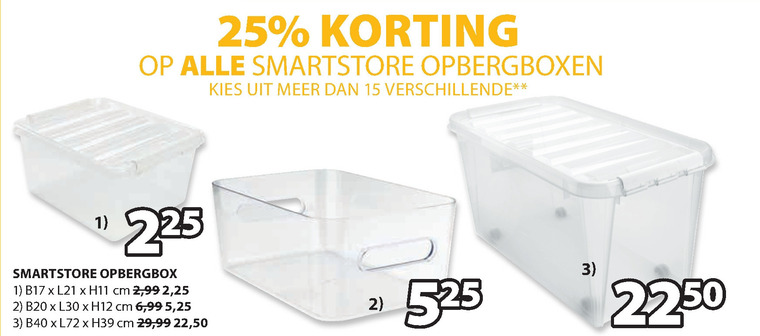 kunstmest snor Glad opbergdoos folder aanbieding bij Jysk - details