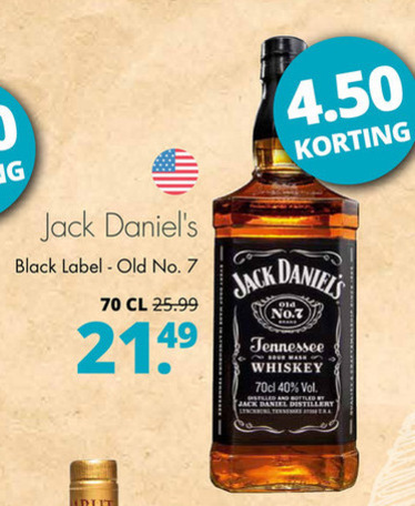 Jack Daniels   whisky folder aanbieding bij  Mitra - details