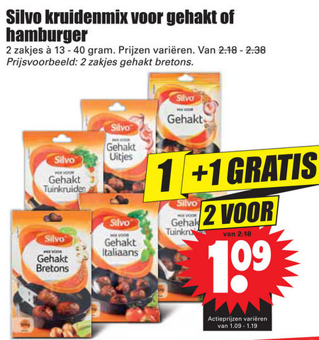 Silvo   kruiden folder aanbieding bij  Dirk - details