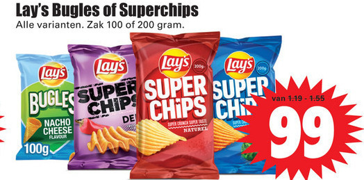 Lays   zoutje, chips folder aanbieding bij  Dirk - details