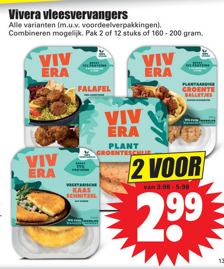 Vivera   vegetarisch folder aanbieding bij  Dirk - details