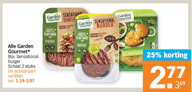 Garden Gourmet   vegetarisch folder aanbieding bij  Albert Heijn - details