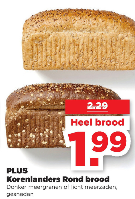 Korenlanders   brood folder aanbieding bij  Plus - details