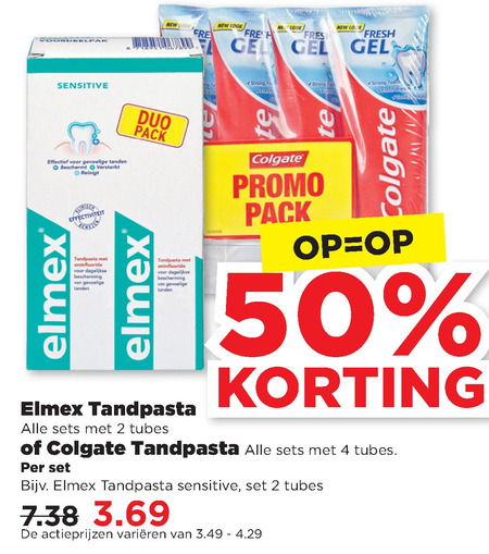 Colgate   tandpasta folder aanbieding bij  Plus - details