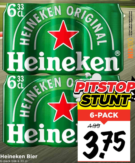 Heineken   blikje bier folder aanbieding bij  Vomar - details