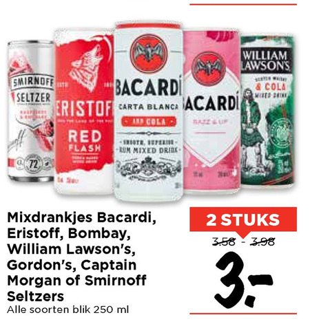 Bacardi   mixdrank folder aanbieding bij  Vomar - details