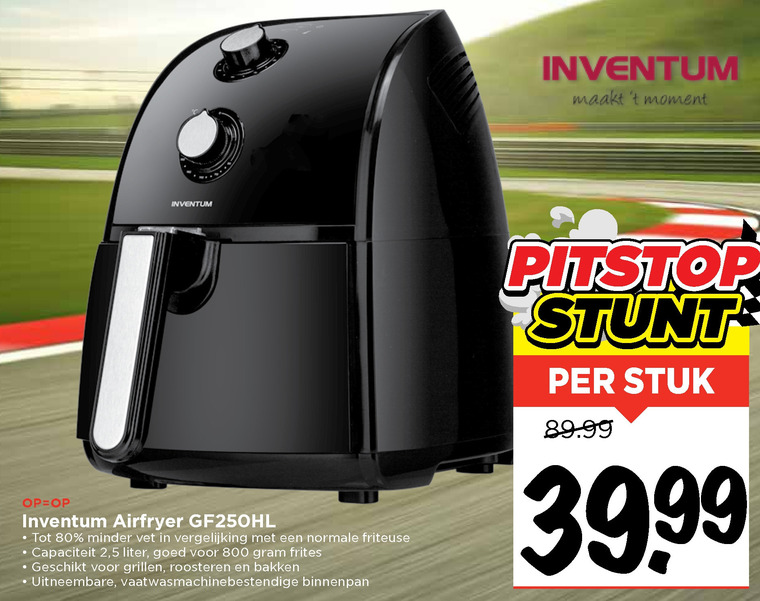 Inventum   friteuse folder aanbieding bij  Vomar - details