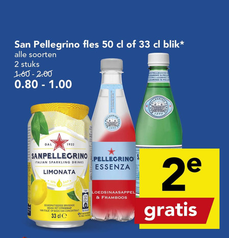 San Pellegrino   frisdrank folder aanbieding bij  Deen - details