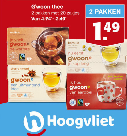 Gwoon   thee folder aanbieding bij  Hoogvliet - details