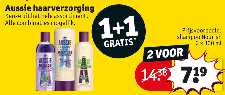 Aussie   haarverzorging, conditioner folder aanbieding bij  Kruidvat - details