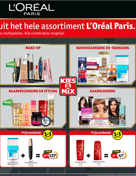 L Oreal   shampoo, conditioner folder aanbieding bij  Kruidvat - details
