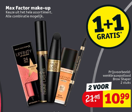 Max Factor   foundation, oogschaduw folder aanbieding bij  Kruidvat - details