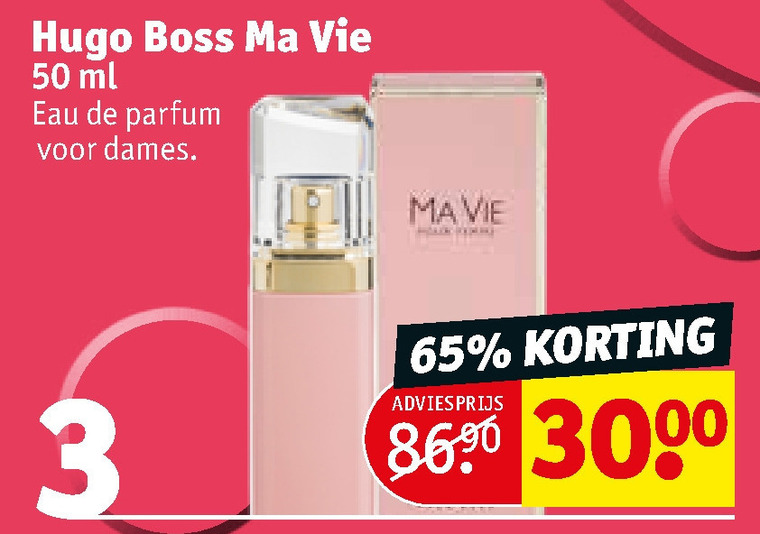 Hugo Boss   eau de parfum folder aanbieding bij  Kruidvat - details