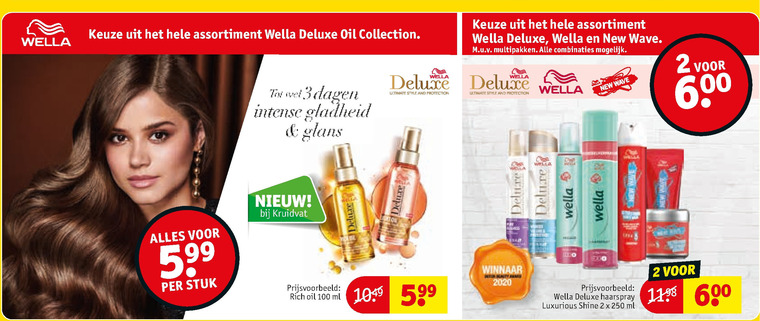 Wella   hairspray, haargel folder aanbieding bij  Kruidvat - details