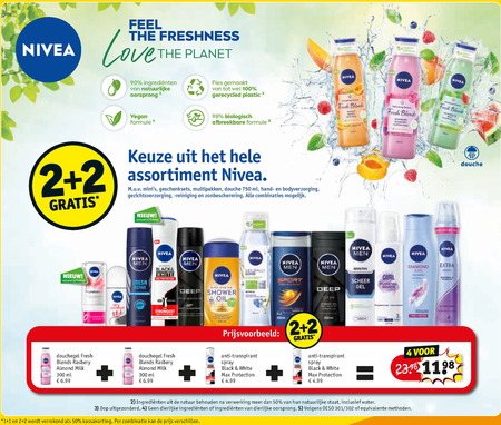 Nivea   scheerschuim, douchegel folder aanbieding bij  Kruidvat - details