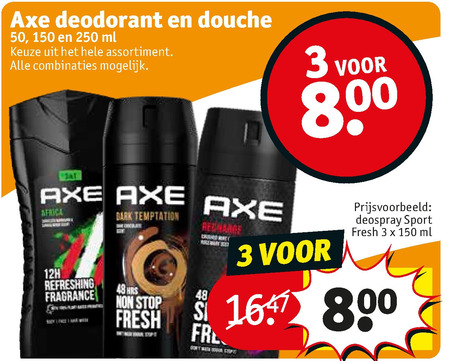 Axe   douchegel, deodorant folder aanbieding bij  Kruidvat - details