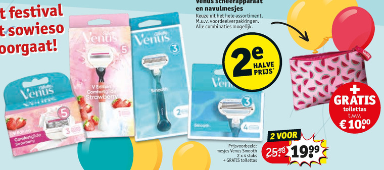 Gillette Venus   dames scheermesje folder aanbieding bij  Kruidvat - details