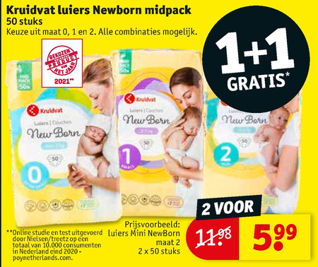 Kruidvat Huismerk   luiers folder aanbieding bij  Kruidvat - details