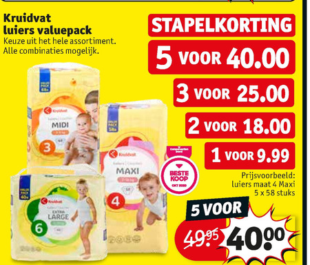 Kruidvat Huismerk   luiers folder aanbieding bij  Kruidvat - details