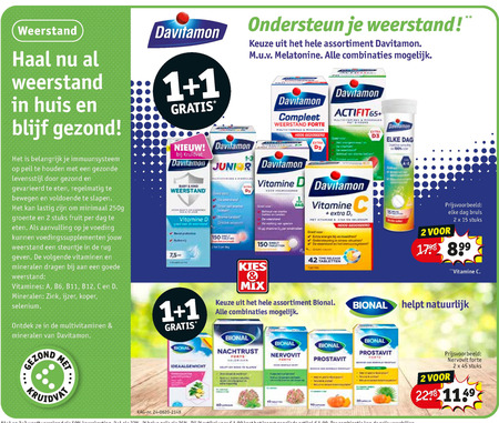 Davitamon   multivitaminen folder aanbieding bij  Kruidvat - details