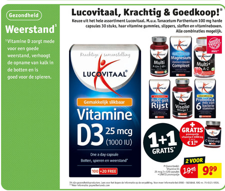 Lucovitaal   multivitaminen, voedingssupplement folder aanbieding bij  Kruidvat - details